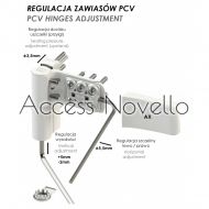 Външна панта за PVC - 19 - 25 мм. WALA WPCV от Аксес Новело